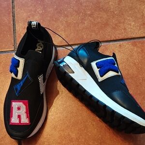 Karl Lagerfeld Black and Blue Athletic Shoes
